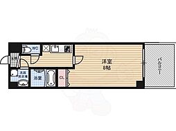 パーラム野田 1Kの間取図画像
