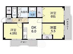 コープジャペン 3DKの間取図画像