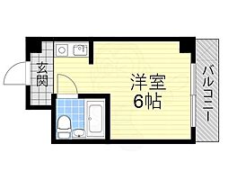 アンヘルム野田 ワンルームの間取図画像