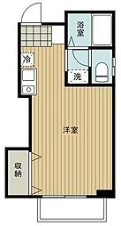 第三ホワイトパレス ワンルームの間取図画像