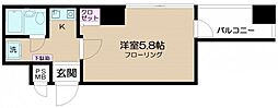日神パレステージ南池袋 ワンルームの間取図画像