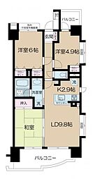 日神パレステージ大山 3LDKの間取図画像
