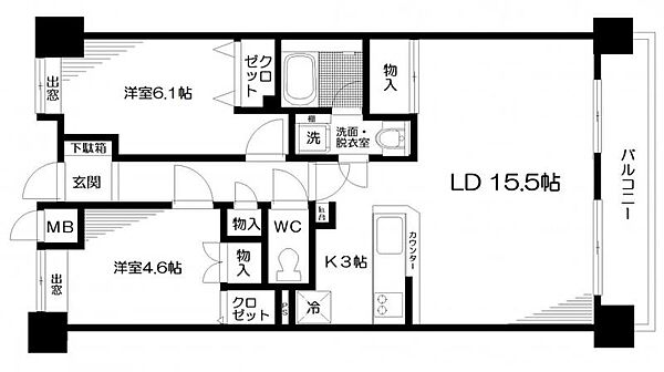 間取りを拡大表示