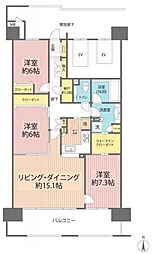 ルネ・アクシアム4 3LDKの間取図画像