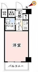 ライオンズマンション東池袋第2 1Kの間取図画像