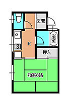 西京ハイツ 2-A ｜ 山口県山口市平井1490ー3（賃貸アパート1K・2階・19.00㎡） その2