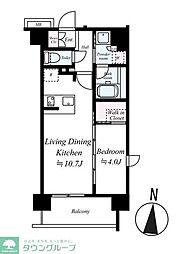 ARCOBALENO KAWASAKIDAISHIII 1LDKの間取図画像