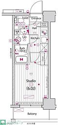 ガーラ・ステーション東神奈川 1Kの間取図画像