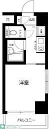 ルーブル西大井 1Kの間取図画像