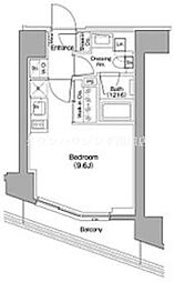 ザ・パークハビオ蒲田 ワンルームの間取図画像