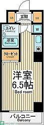 ヴィラリッツ鶴見中央 1Kの間取図画像