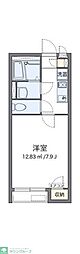 クレイノアザレア 1Kの間取図画像
