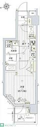 ヴァレッシア蒲田シティ 1Kの間取図画像