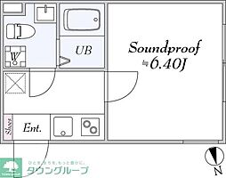 ラシクラス蒲田 1Kの間取図画像