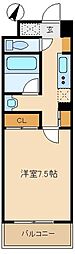 コンフォートエム多摩川 1Kの間取図画像