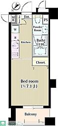 AtHomeRESIDENCE 1Kの間取図画像