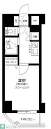 リクレイシア蒲田 1Kの間取図画像