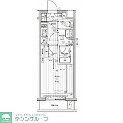 THEPREMIUMCUBEGOSAKI 1Kの間取図画像
