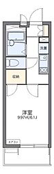 レオパレスアイ&ロン3 1Kの間取図画像