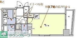 Brio武蔵小山 ワンルームの間取図画像