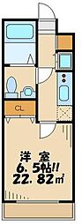 レジディア蒲田 1Kの間取図画像