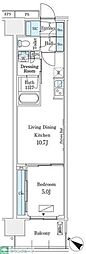 ロイヤルパークス有明 1LDKの間取図画像