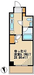 プラウドフラット蒲田2 1Kの間取図画像