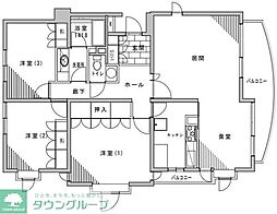 クレインヒルズ大森 3LDKの間取図画像