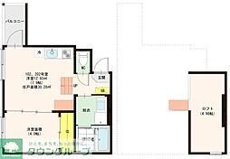Junas千束2 1LDKの間取図画像
