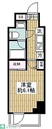 クレヴィアリグゼ南品川 1Kの間取図画像