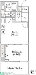 ルミーク大森 1LDKの間取図画像