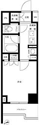 ルーブル仲六郷壱番館 1Kの間取図画像