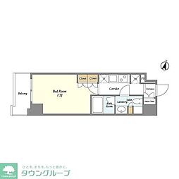 BPRレジデンス御嶽山 1Kの間取図画像