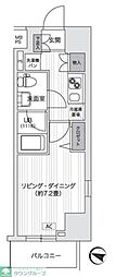 PrimalGotanda 1Kの間取図画像