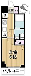 レジディア蒲田 1Kの間取図画像