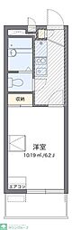レオパレス俊 1Kの間取図画像