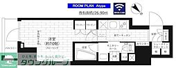 ステージグランデ台東根岸アジールコート 1Kの間取図画像