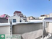 西向きのバルコニー