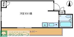 日興パレスビル渋谷 ワンルームの間取図画像