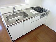 2口グリル付対面式キッチン
