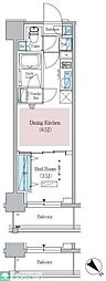 アーバネックス日本橋横山町 1DKの間取図画像