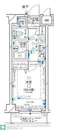 パレステュディオ代々木2神宮の杜 1Kの間取図画像