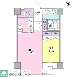 フォレストタウン参宮橋 1LDKの間取図画像