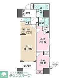 ALTERNA日本橋 2LDKの間取図画像