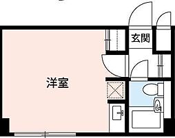 湯島アパートメントハウス ワンルームの間取図画像