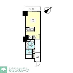 TKフラッツ渋谷 ワンルームの間取図画像