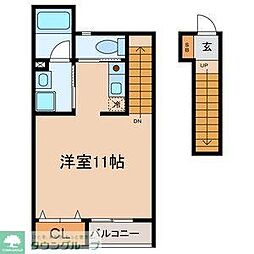 ウィッシュハイツ2 ワンルームの間取図画像