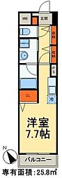 シャトレエレガン 1Kの間取図画像