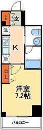 アーバネックス秋葉原EAST 1Kの間取図画像