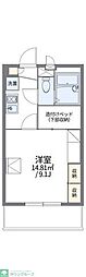 レオパレスコートヤヒロ2 1Kの間取図画像